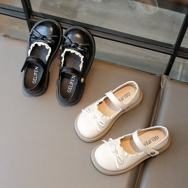 Школьная Обувь Принцессы Jogerli Для Девочек С Кружевными Оборками И Плоской