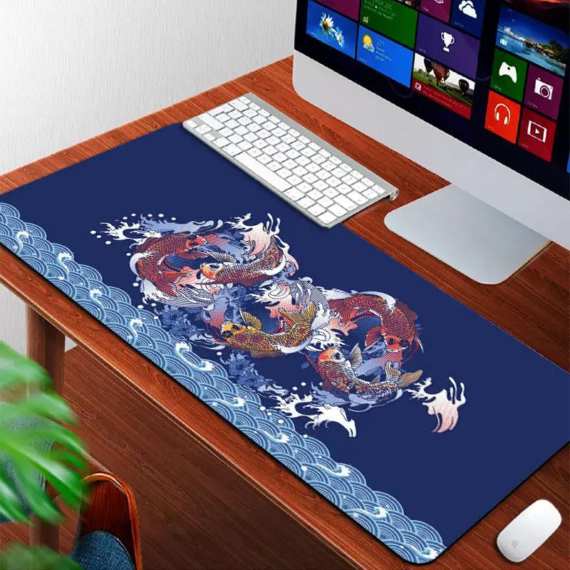 

2022 New Mouse Pad Chinese Style Pattern Gamer 800x300mm Notbook Mouse Mat Large Gaming Mousepad XL PC Desk Computer Accessories