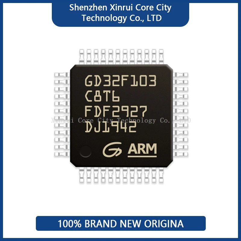 

100% IC GD32F103C8T6 GD32F103CBT6 GD32F103 GD32F MCU Original Assembled Real ProductProgrammable Microcontroller Module Chips