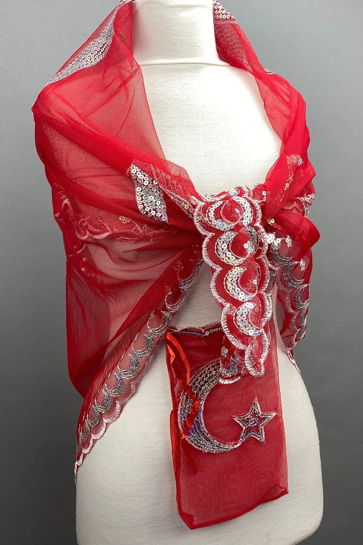 

Bridal Accessories Sequin Tugra Groom Veil-Soldier Veil Wedding Handmade For Bride And Bridesmaids