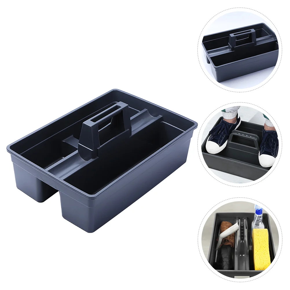 

Cleaning Tool Basket Organizer Tote Storage Bucket Bin Bathroom Box Utility Showersupplies Divided Handleclassroom Products