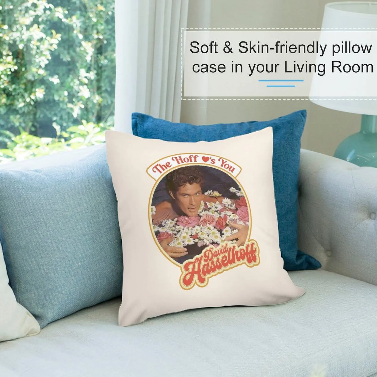 Наволочки для диванных подушек The Hoff Loves You декоративные подушки наволочки