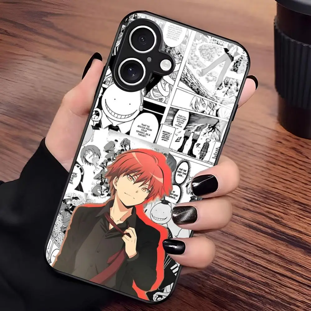 Фото Чехол для телефона Anime Karma A-akabane для Samsung Galaxy S24 S26 S25 S23 S22 S21 S20 FE Edge Plus Ultra, черный, стеклянный №2