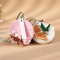 2022 new holiday gifts lasting fragrance fragrance wax flakes soy wax solid creative candle flakes dried flower candle