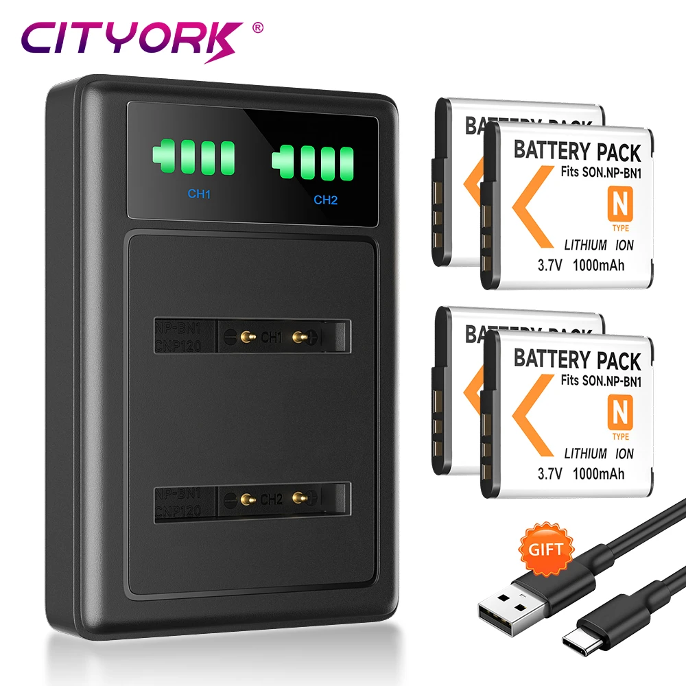 

CITYORK NP-BN1 NP BN1 Аккумулятор для Sony Cyber-shot DSC-QX10 DSC-QX100 DSC-T99 DSC-T110 DSC-TF1 TX7 TX9 DSC-TX10 камера