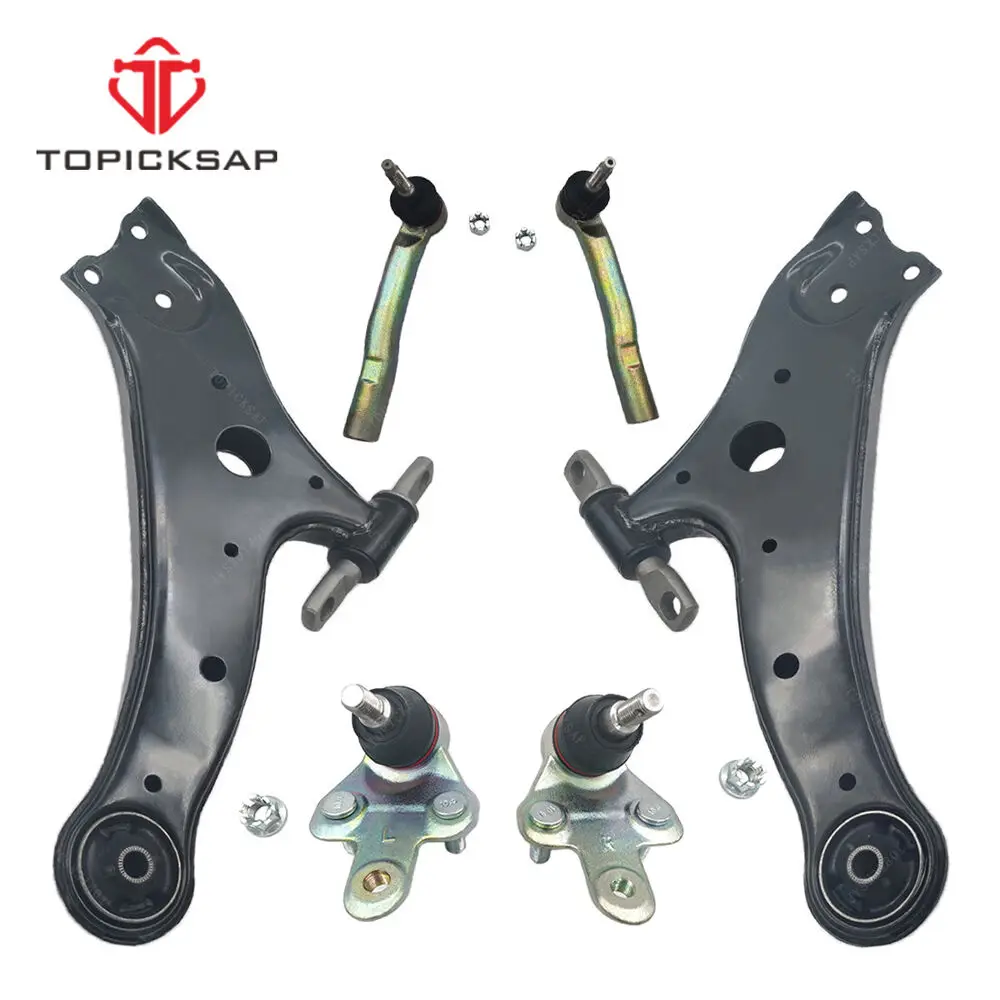 

TOPICKSAP 6pcs Front Left and Right Control Arm Kit for Toyota Highlander 2008-2016 Lexus 480680T011 4547009020 4546009180