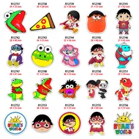 10pcslots cute child star charms cartoon image pattern plane resin for diy shoe phone decorations