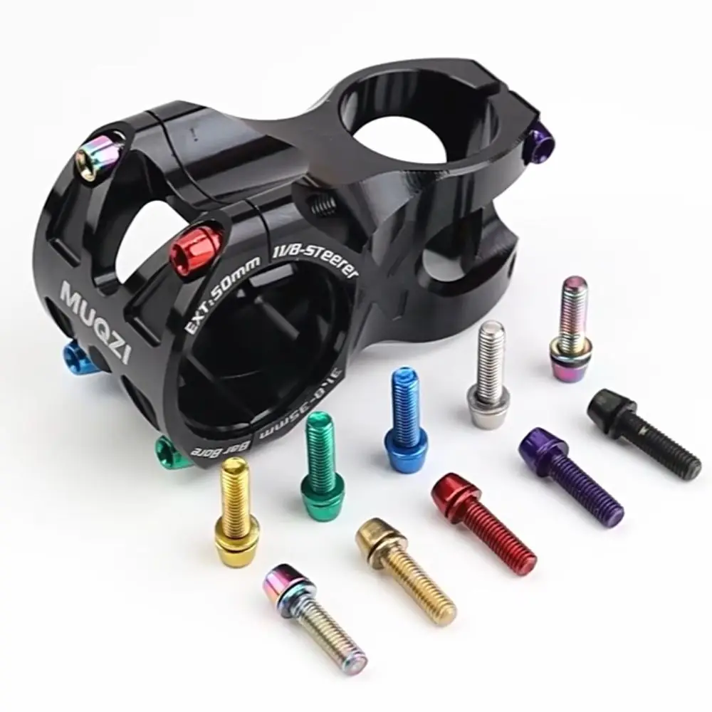 6 шт./компл. титановые винты для руля велосипеда M5 * 17 мм из нержавеющей стали болт