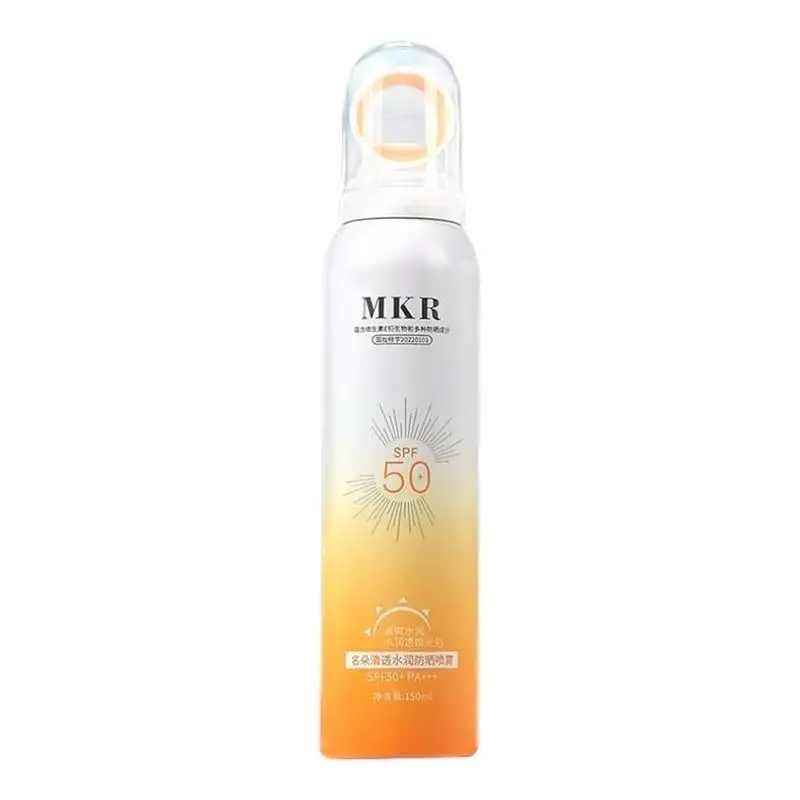 

SPF 50 Sunscreen Spray Waterproof Whitening Face Mist UVA/UVB Sunscreen Mist For Face Body Skin 150ml Sunscreen spray