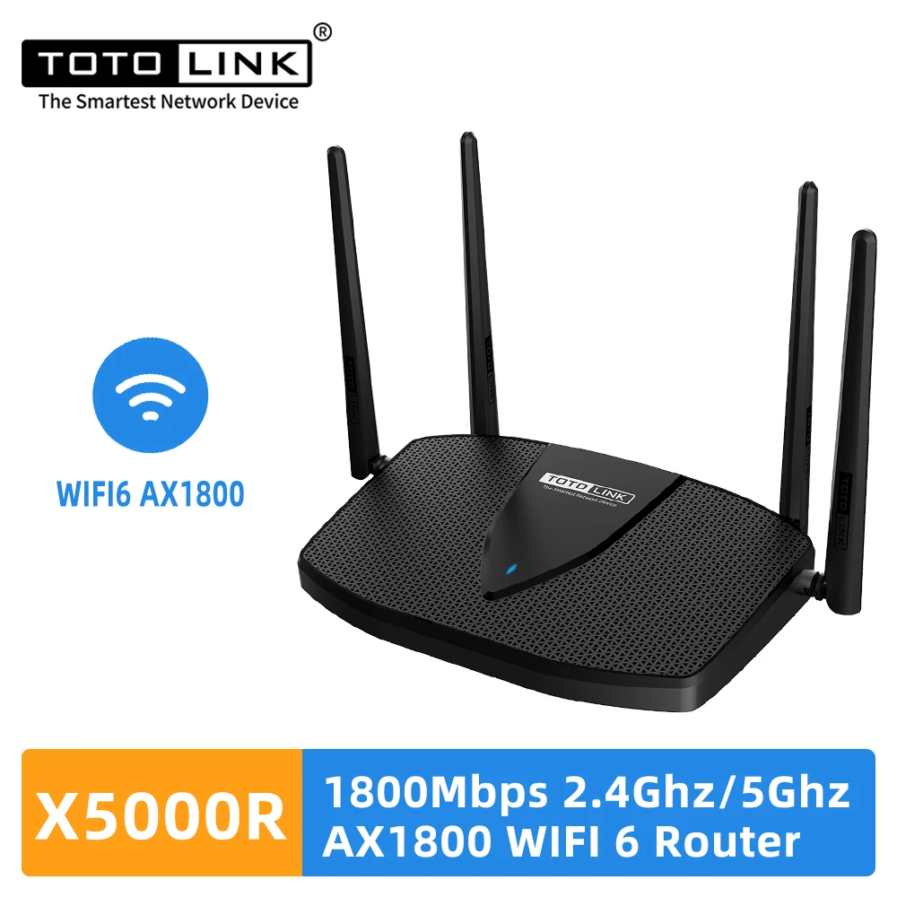 TOTOLINK Wi-Fi 6 роутер 1800 Мбит/с 2 4/5 ГГц два частоты | Компьютеры и офис