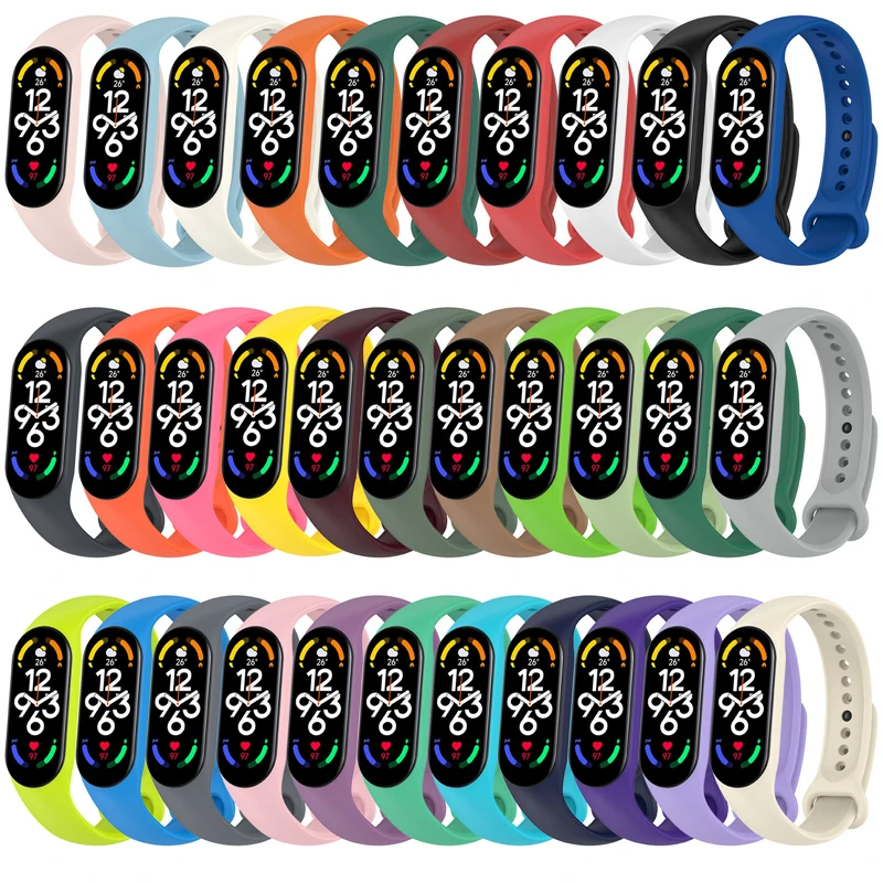 

Strap for Xiaomi Mi Band 7 Bracelet Sport Silicone Wristbands Replacement Bracelet for Xiaomi Mi band7 Miband 7 Mi7 Strap