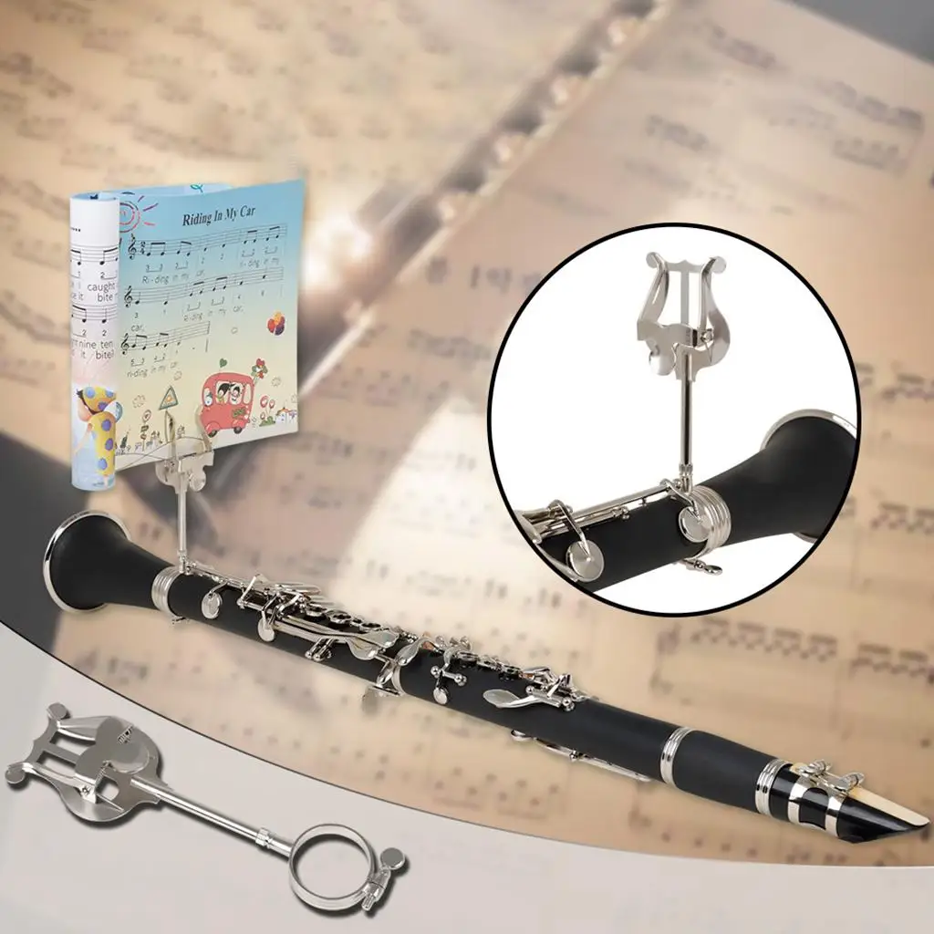 

Lightweight Saxophone Marching Lyre Brass Instrument Accessory for Saxophone