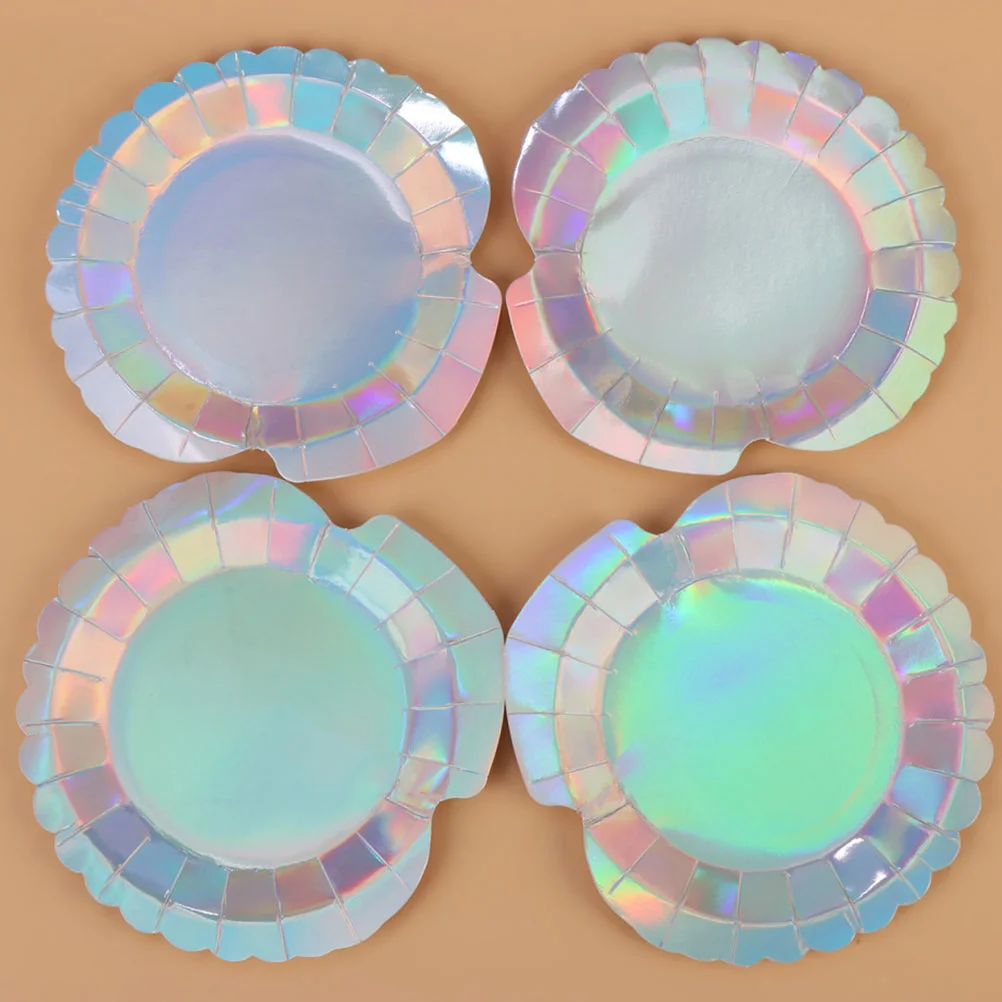 

Shell Paper Plate Portable Party Favors Decor Napkins Birthday Plates
