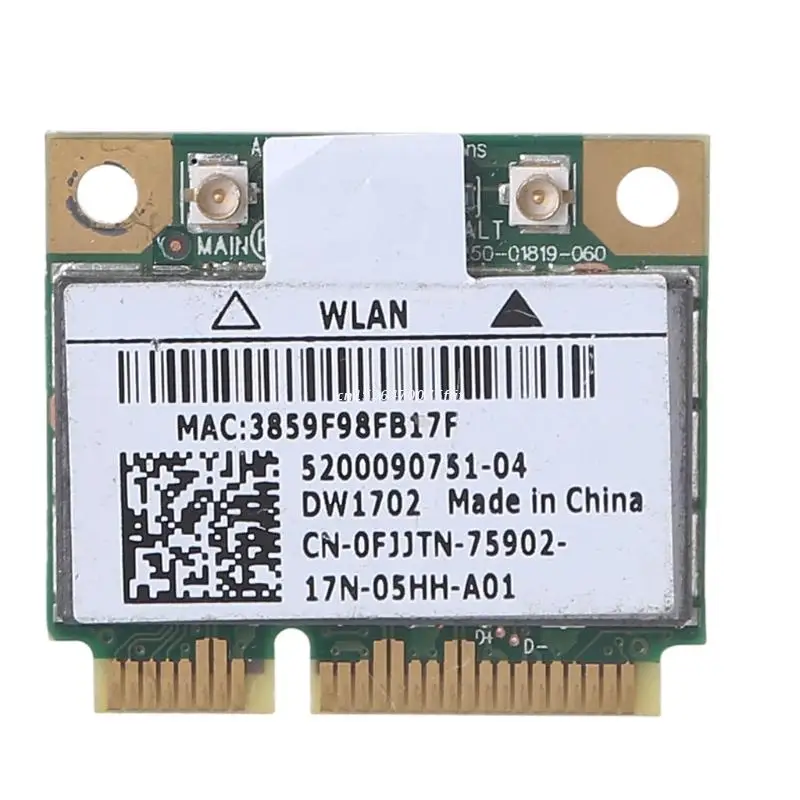 

Bluetooth-compatible Network Card Dell DW1702 Atheros AR5B195 Wireless+ BT Mini WiFi Card Dropship