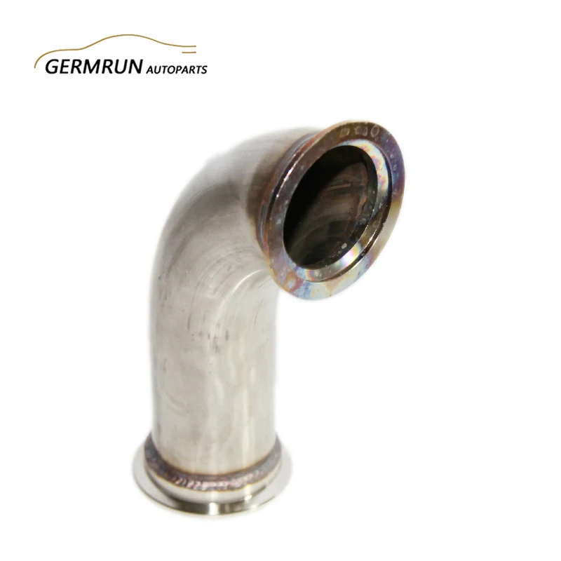 

Universal 90 Degree 2.5"ID V-band Flange Stainless Steel Elbow Adapter Downpipe