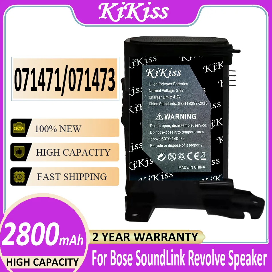 

Original 2800mAh KiKiss Powerful Battery 071471 071473 for Bose SoundLink Revolve Speaker Bateria