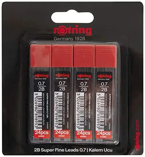 

Бренд: Rotring, супер полимерный карандаш, свинцовый наконечник (2B), 4 'lü посылка, 0,7 мм-2094211, Категория: перо