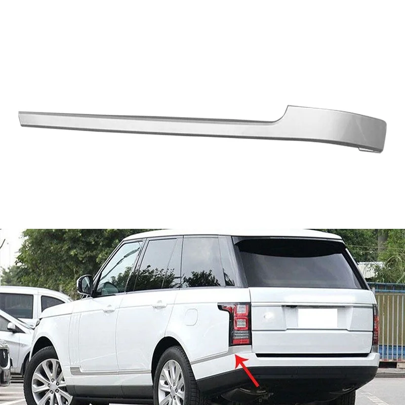 

Silver Car Rear Bumper Left Body Molding Trim Strip Fit for Land Rover Range Rover L405 2013-2017 2018 2019 2020 2021 2022 ABS