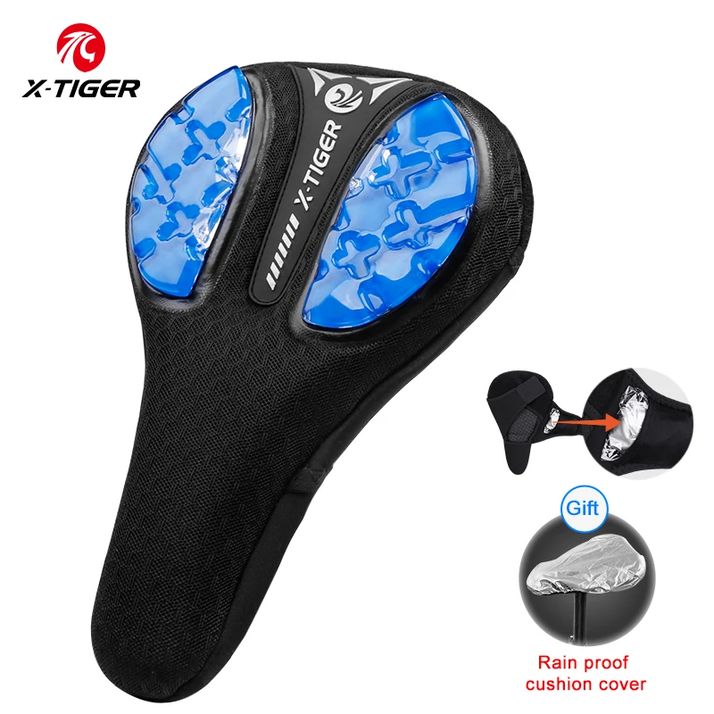 

X-TIGER Bicycle Saddle Liquid Silicone Gels Comfortable Mountain Bike Saddle Cover Road Bicycles Cycling Seat Mat Accessories