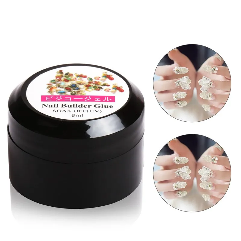 

Украшения для дизайна ногтей липкие Стразы наклейки Стразы Алмазная светотерапия прозрачный клей супер металлические стразы Специальный 8...