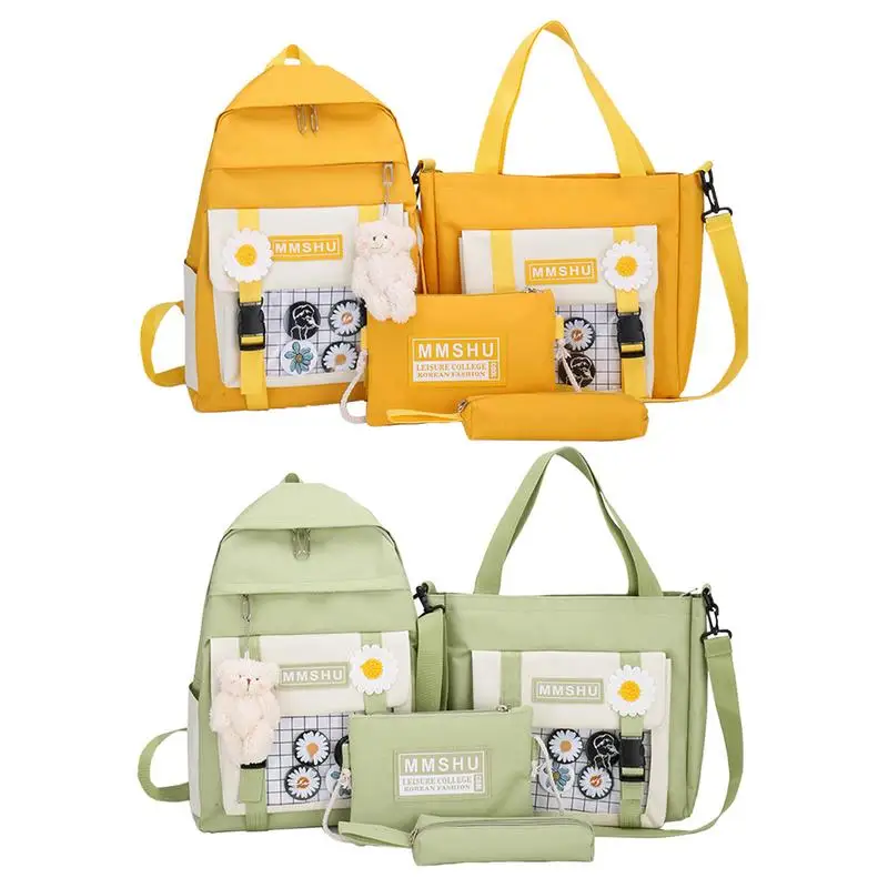 

Kawaii Backpack Set Cute Japanese Backpack With Backpack Handbag Shoulder Bag And Pen Case Large Capacity Kawaii Backpack