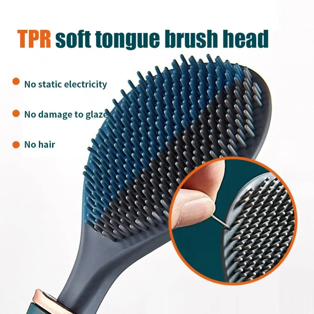 

Soft Hair Toilet Brush Silicone Toilet Cleaning Brush No Dead Angle With Quick Drying Holder Cleaning Brush Household Supplies