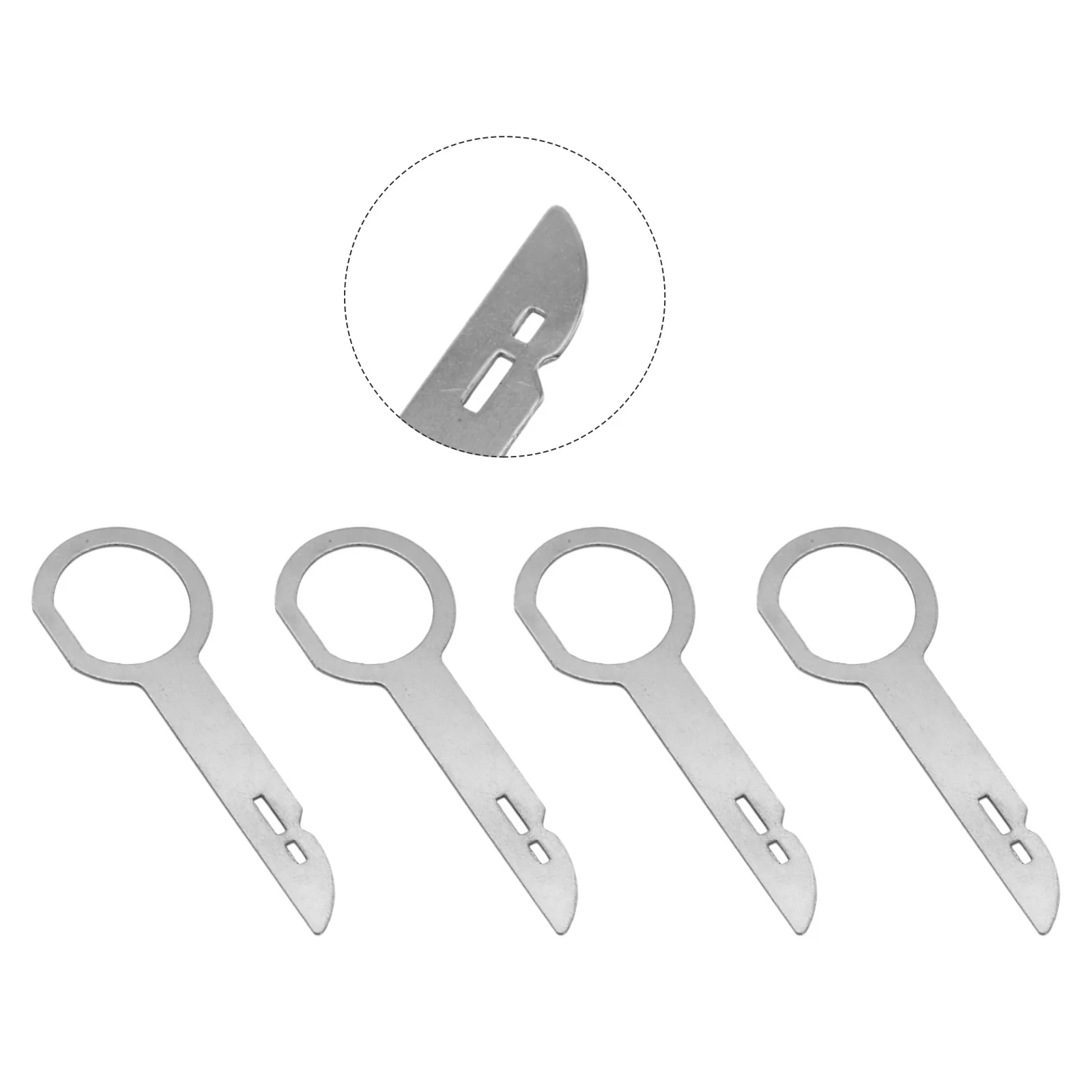 4-комп. металлический инструмент для снятия автомобильного радио набор