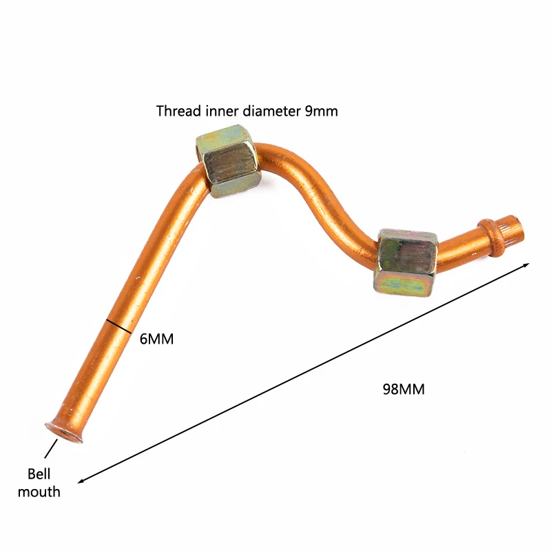 1 шт. выхлопная труба воздушного компрессора с резьбой 9 мм