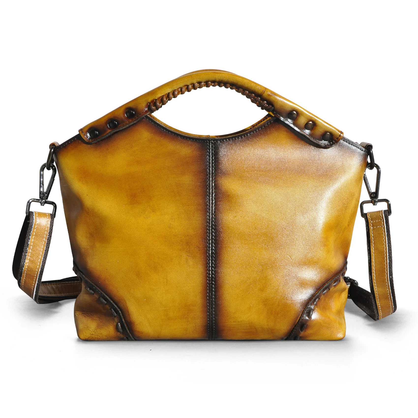 Толстая мягкая роскошная дизайнерская женская сумка-тоут из натуральной