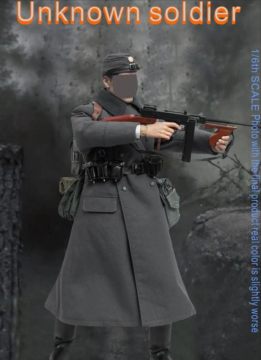 

1/6 Model Unknown Soldier World War II Toy Clothes Collection Coat Pants Backpack Action Figure Body Doll