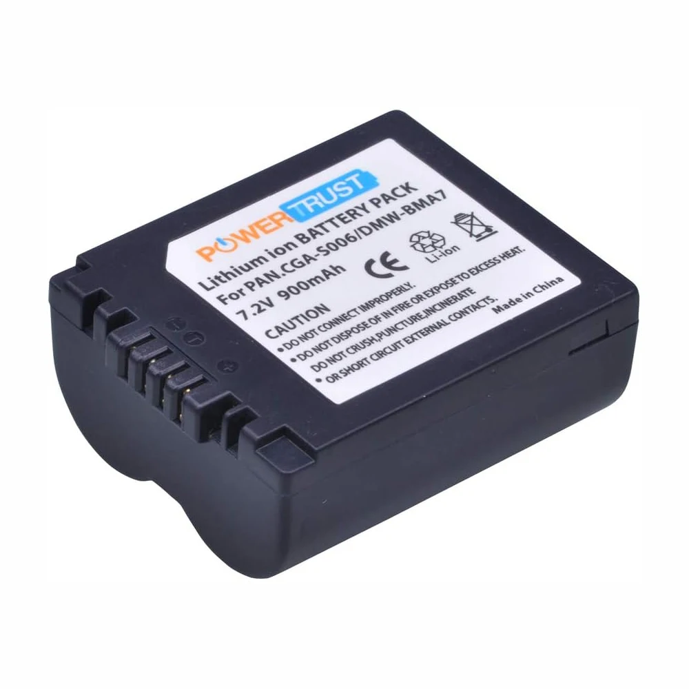 Фото CGA-S006 S006E DMW-BMA7 Аккумулятор/двойное зарядное устройство USB для камеры Panasonic Lumix DMC-FZ7 FZ8 FZ18 FZ28 FZ30 FZ35 FZ38 FZ50, BP-DC5 №2