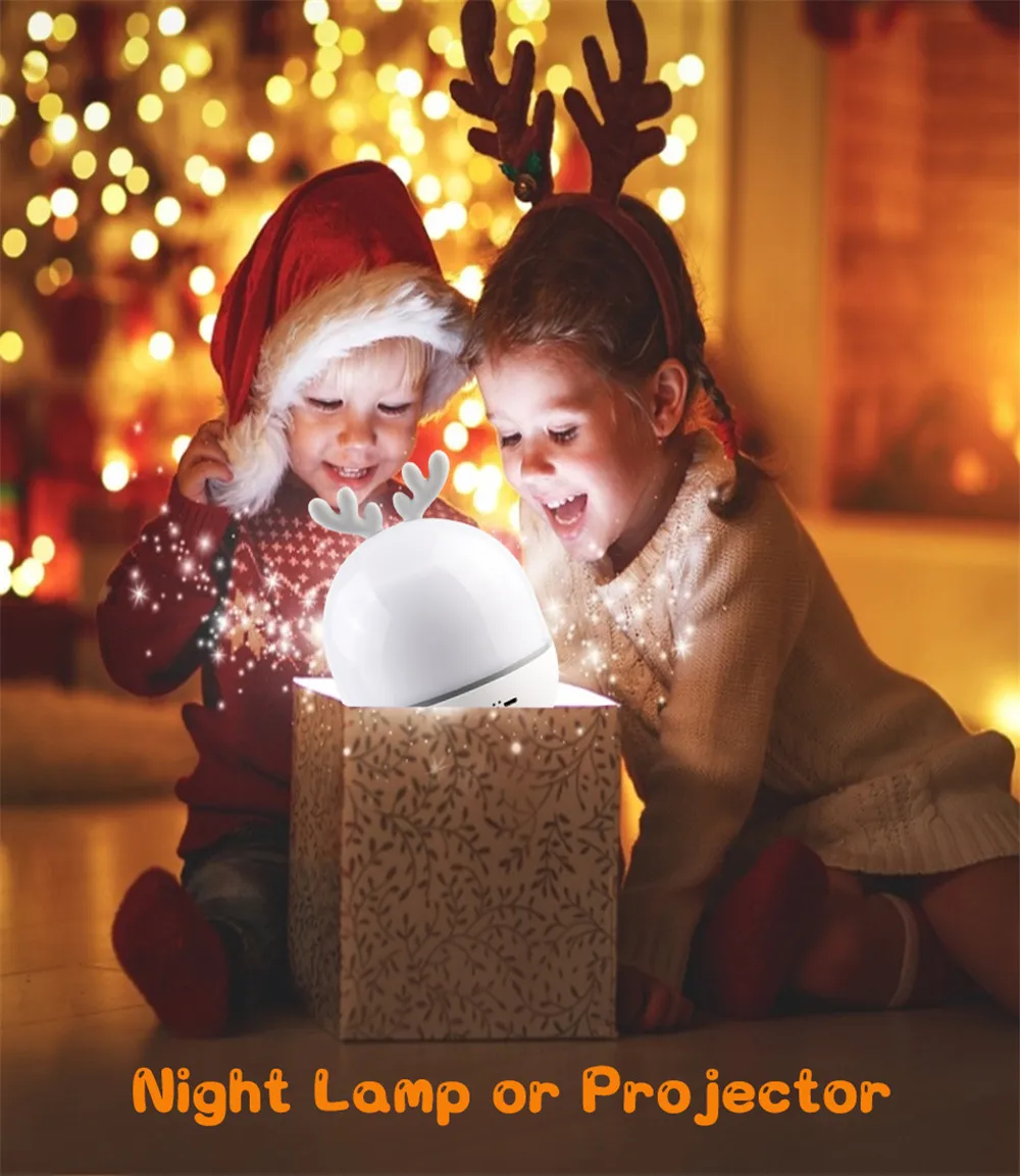 

Night Light Starry Sky Projector Bedroom Decor Bluetooth Rotate Night LED Lamp Colorful Star Music Kids Baby Gift Remote Control