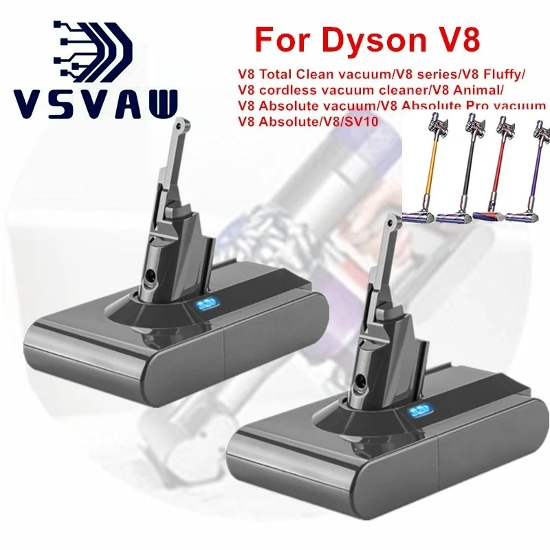 

Сменный аккумулятор для пылесоса Dyson V8, 6000 мАч, 21,6 в
