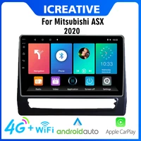 4g carplay 10 1 inch for mitsubishi asx 2020 2 5d android car radio stereo wifi gps navigation multimedia player with frame
