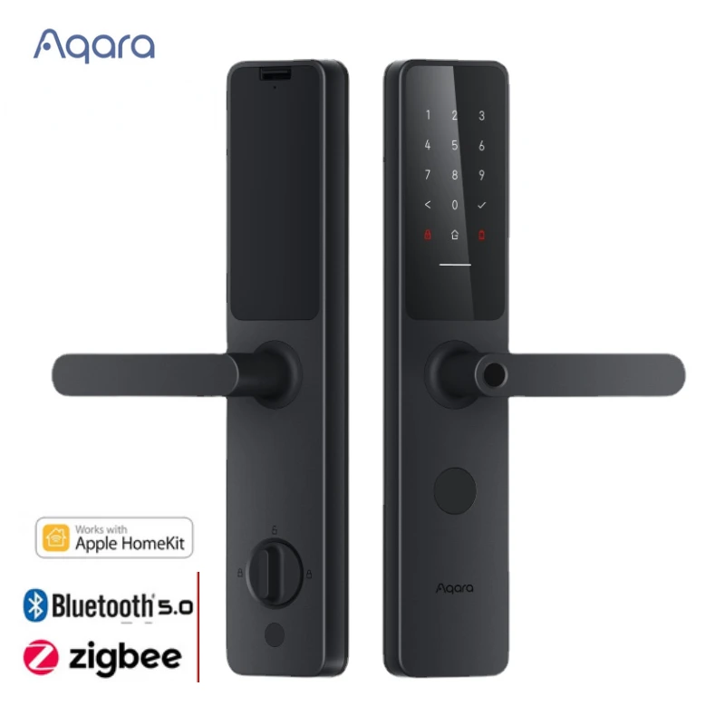 

Aqara A100 Pro Smart Door Lock Fingerprint Lock Bluetooth 5.0 Password NFC Unlock Smart Lock Work with Apple HomeKit ZigBee Lock