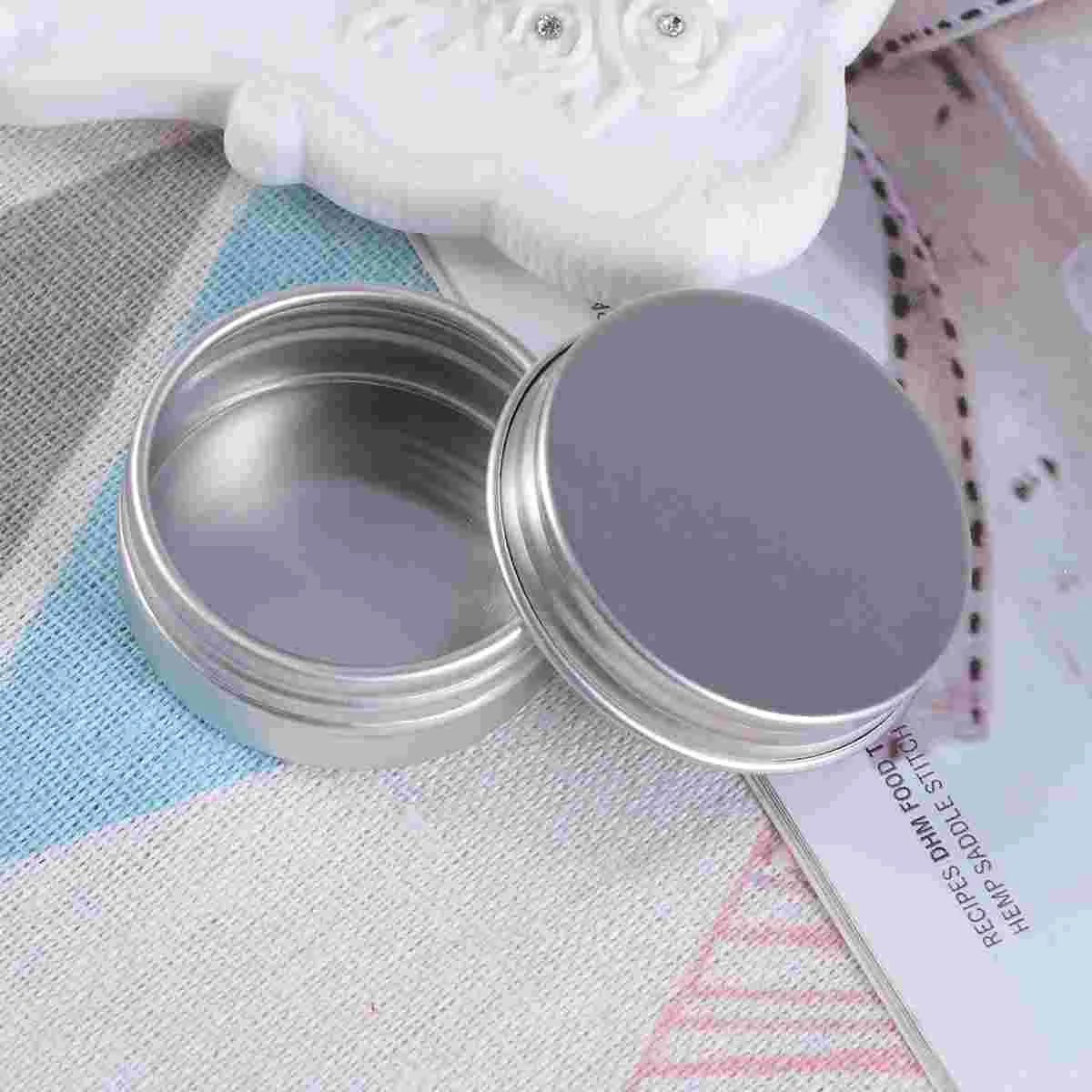 

Jarstravel Jar Tincream Tins Aluminumlids Empty Creams Bottle Cans Bottles Aluminium Toiletries Metal Container Box Round