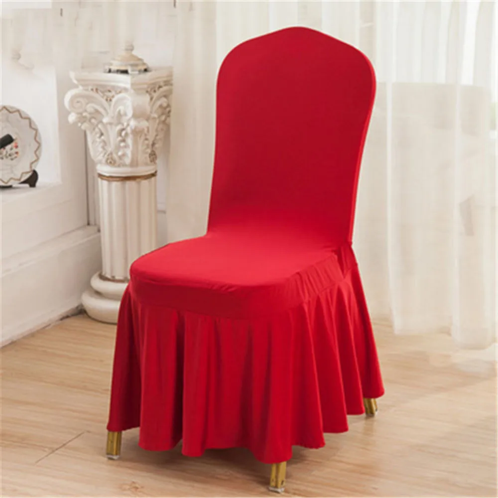 

High Quality Pleated Spandex Lycra Chair Cover Party Wedding Banquet Decorations Home Textiles By Free Shipping High Quality
