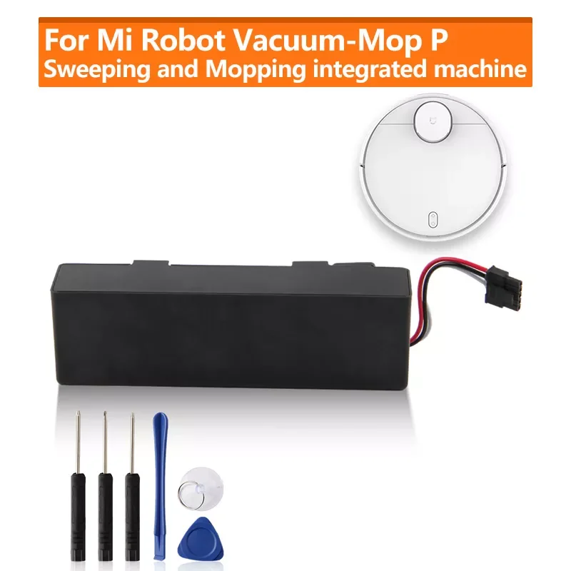 

Original Replacement Battery For Xiaomi Mijia Mi Robot Vacuum-Mop P INR18650 MA1-4S1P-SC Sweeping Mopping Robot Vacuum Cleaner