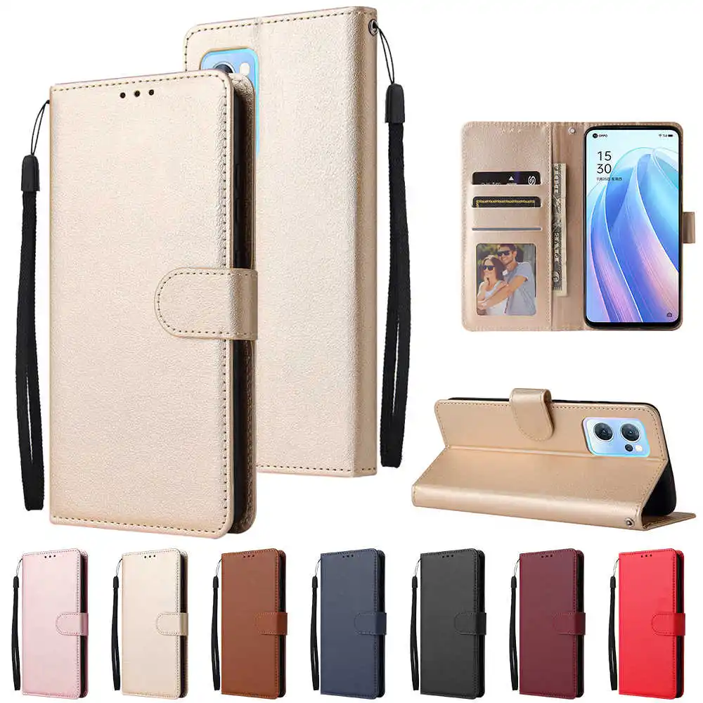 

Flip Case for OPPO Reno7 7 5G Z 7Z 7 Pro 7 Lite 7 4G Wallet Cover Leather Card Holder Photo Frame Soft TPU Case for Reno7 Pro 5G