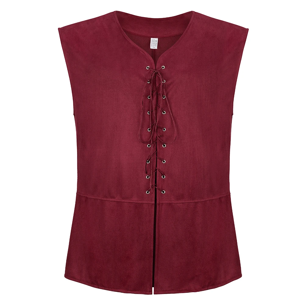 

Pirate Vest Medieval Waistcoat For Men Chevalier Sleeveless Cosplay Costume Gothic Renaissance Vest Plus Size