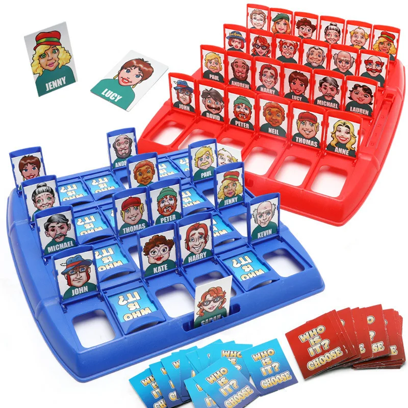 

WHO Is It Board Game Fun You Say I Guess Character Card Board Game Family Kids Party Games Parent-child Educational Desktop Toys