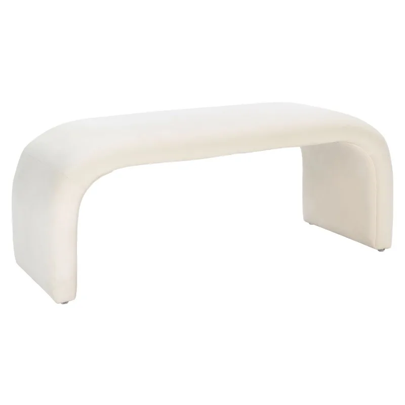 

SAFAVIEH Tenko Modern Solid Accent Bench, Cream