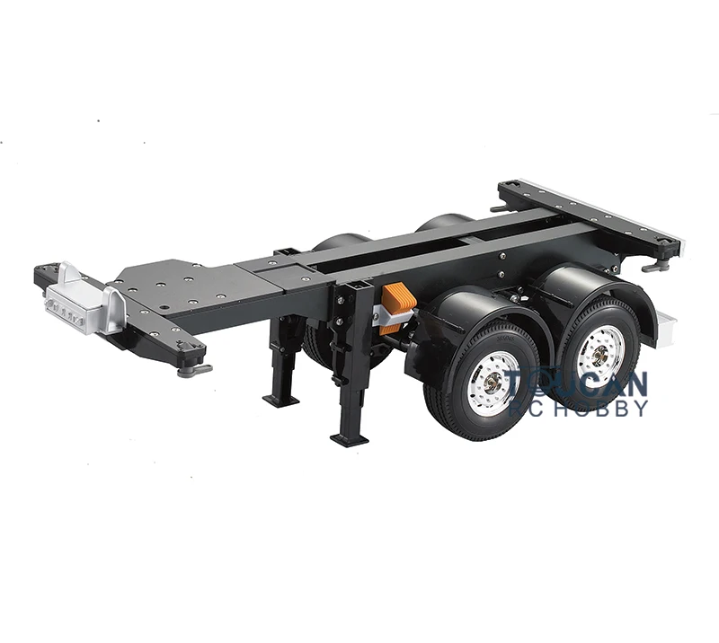 

Toucan 1/14 Chassis Frame 20ft Chassis 2Axle for 1/14 DIY TAMIYAYA RC Tractor Truck Trailer Model Toys TH01027-SMT9