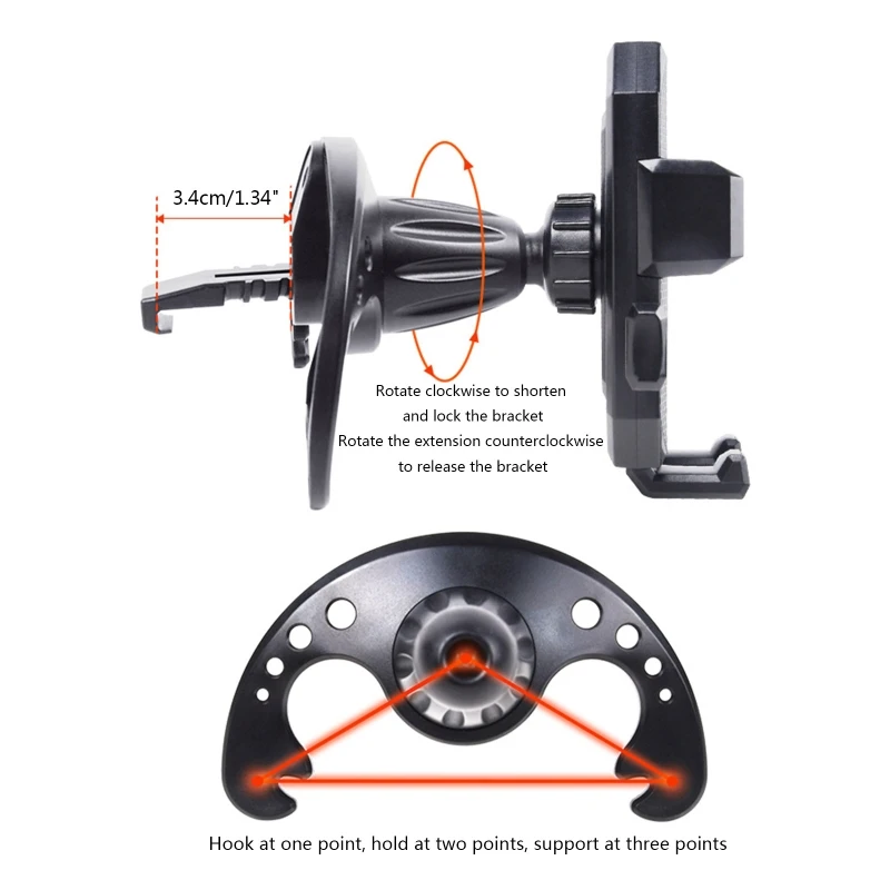 

Автомобильное крепление для телефона для вентиляционного отверстия, держатель для телефона, для безопасного и легкого вождения, в стиле животного, Syturdy ABS D0UC