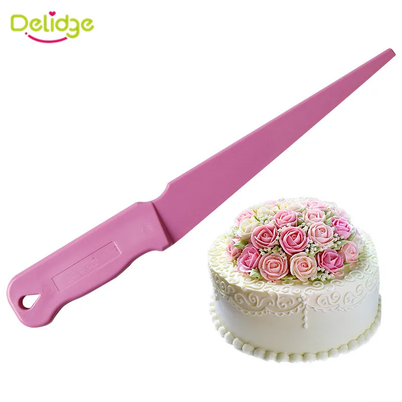 

1pc Plastic Fondant Cake Lace Scraper Icing Fondant Cake Butter Spatulas DIY Toast Knife Decorating Tools