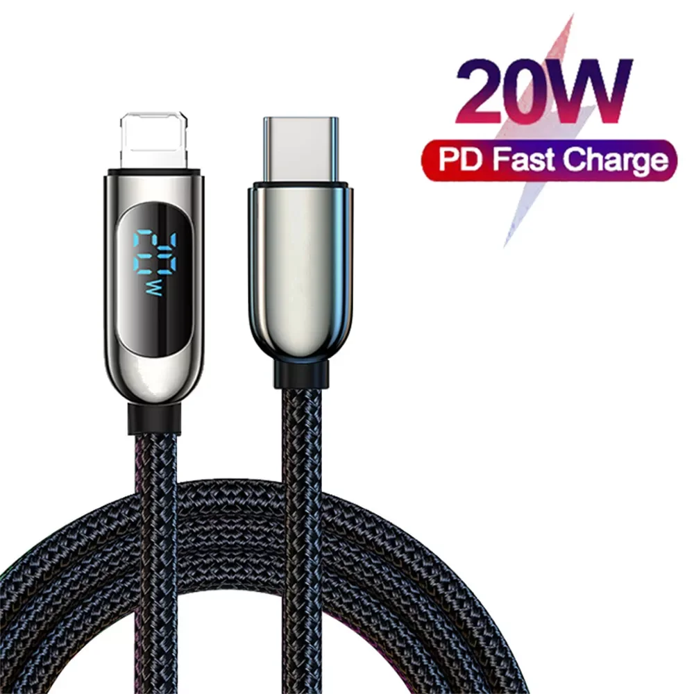 

PD 20W USB C Cable For iPhone 13 12 11 8 Pro Max Xs Xr X Fast Charging USB Type C For iPhone iPad Mini Air Data Cable Wire Cord
