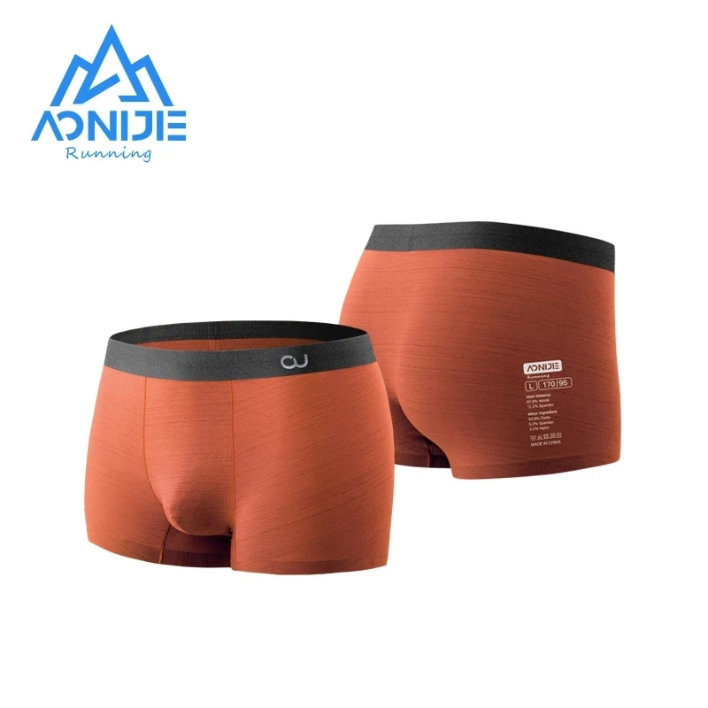 AONIJIE 3Pcs Modal Men Panties Male Perspiring Sports Underwear Quick Drying Boxer Briefs Shorts Antibacterial Underpants Briefs