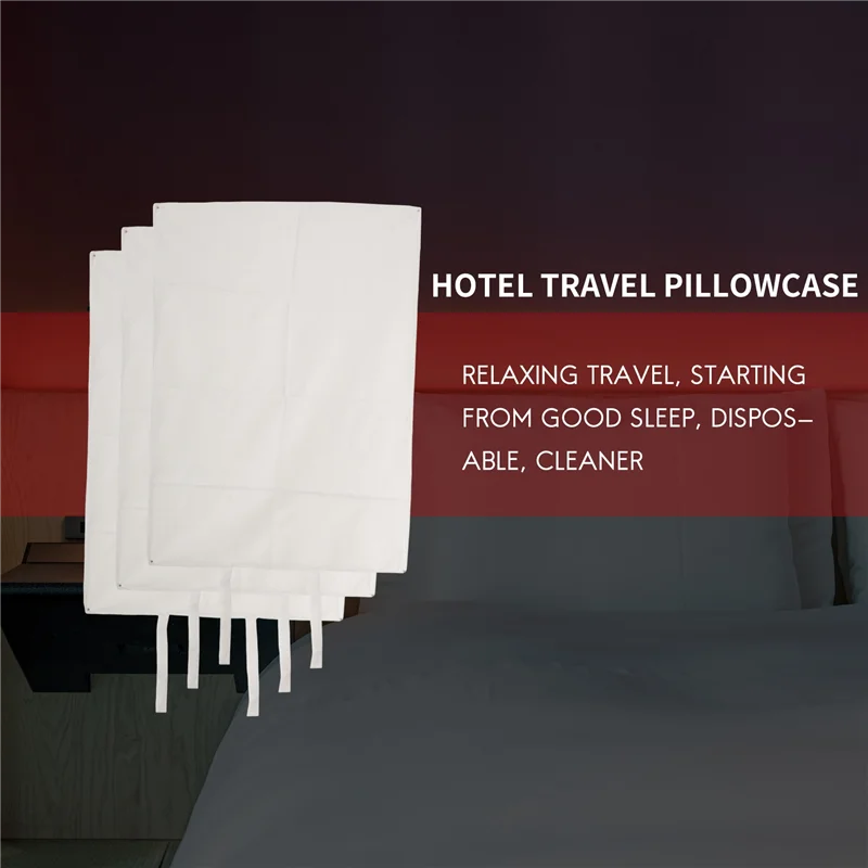 20 шт. одноразовые наволочки для путешествий в отеле дышащая одинарная наволочка
