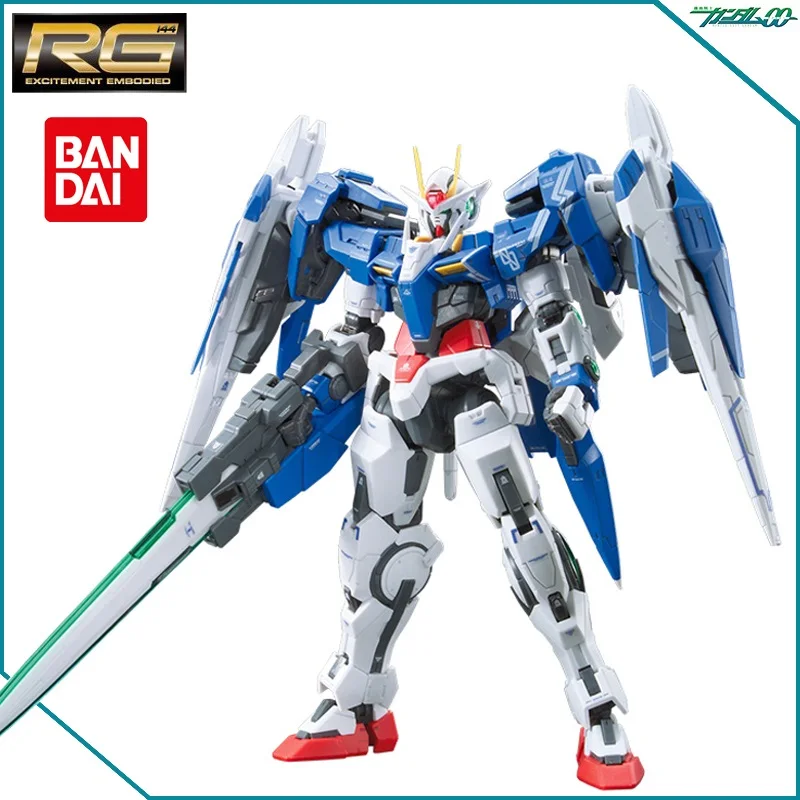 

Original JAPANESE Model RG 1/144 DAUBLE O 00 EXIA 00 RAISER + GN SWORD 3 Assemble Model Action Figures