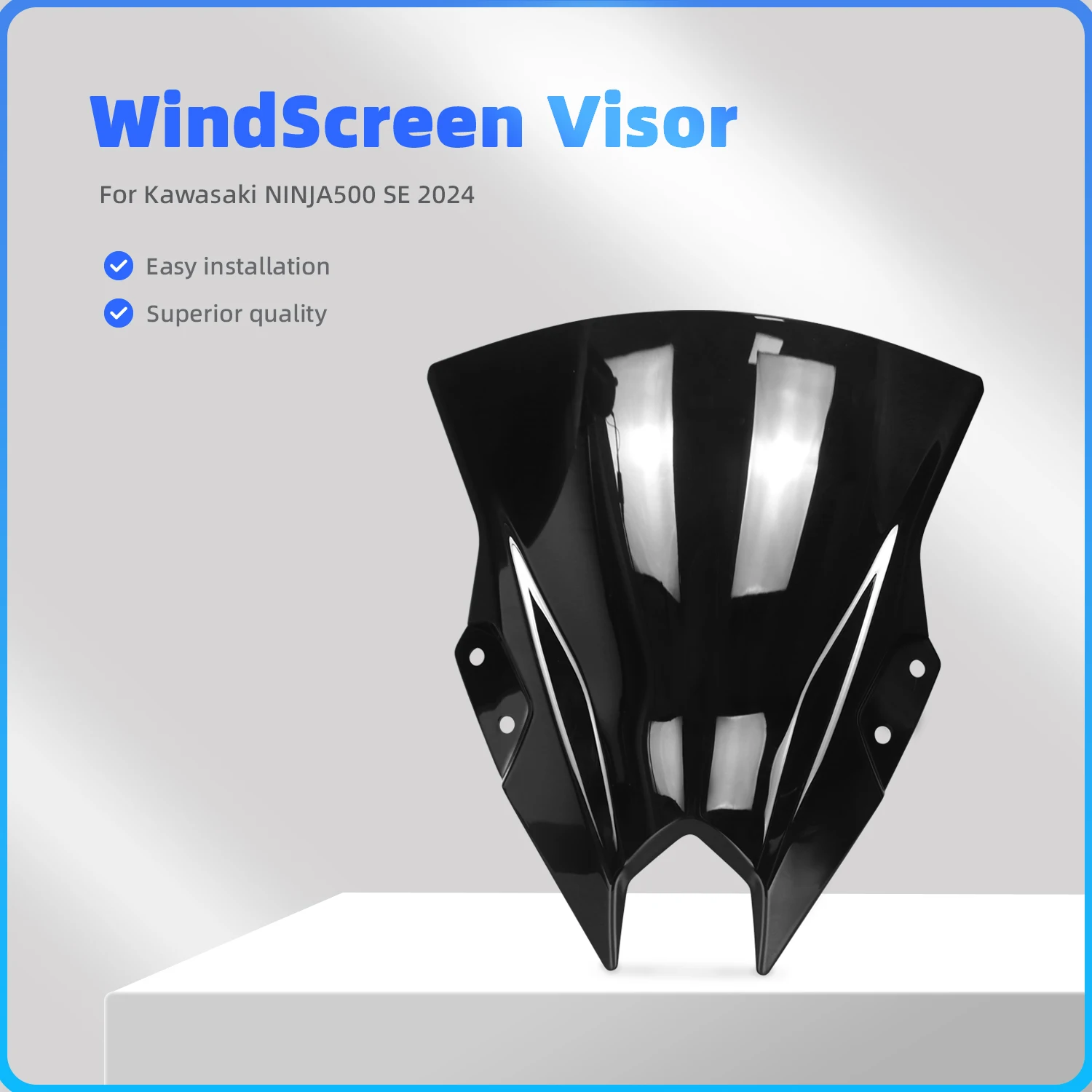 Ветровое стекло для Kawasaki NINJA 500 SE NINJA500 2024 2025 с двойным пузырьком аксессуары